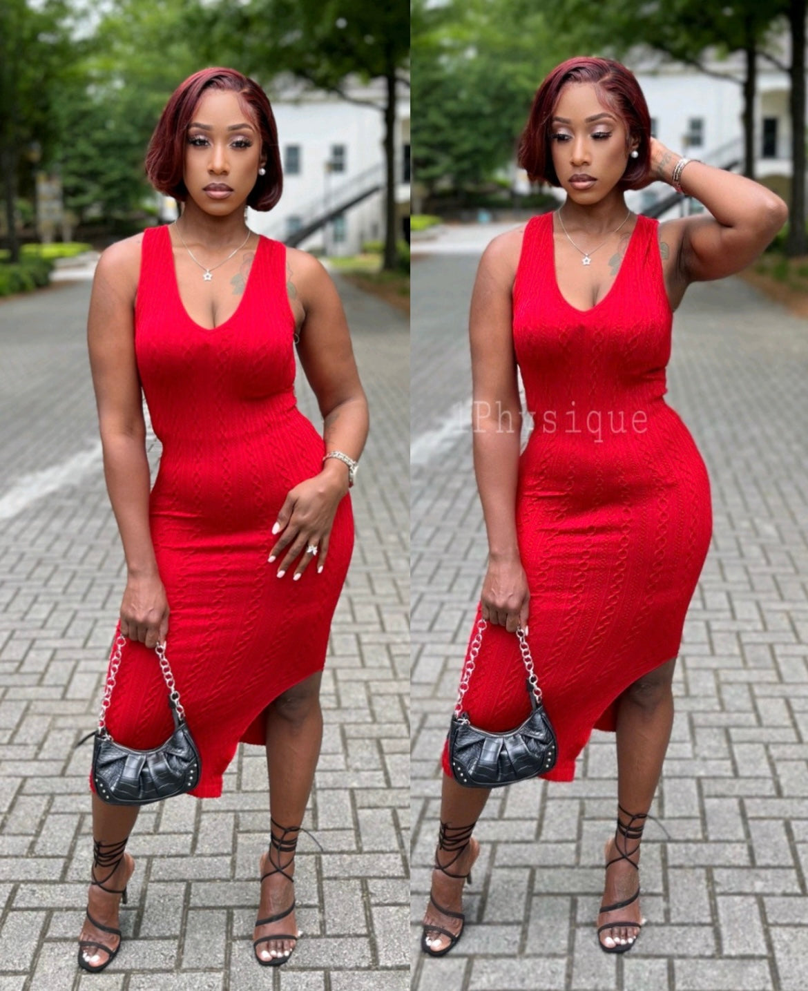 Lady In Red Dress – 1Physique Boutique
